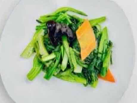 Stir-fried choy sum Chinese greens