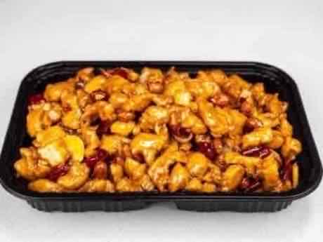Kung Pao chicken with peanuts and dried chilies