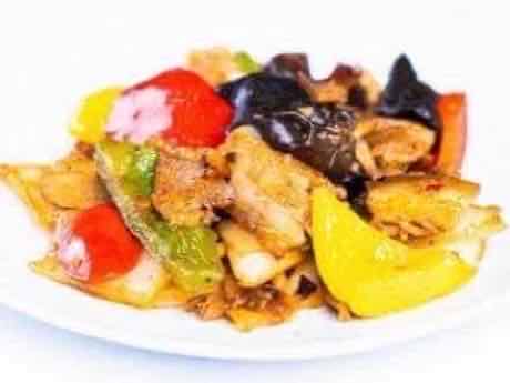 Sichuan twice cooked pork with peppers