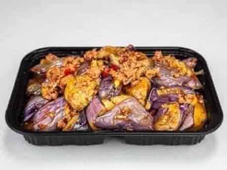 Eggplant in spicy garlic sauce
